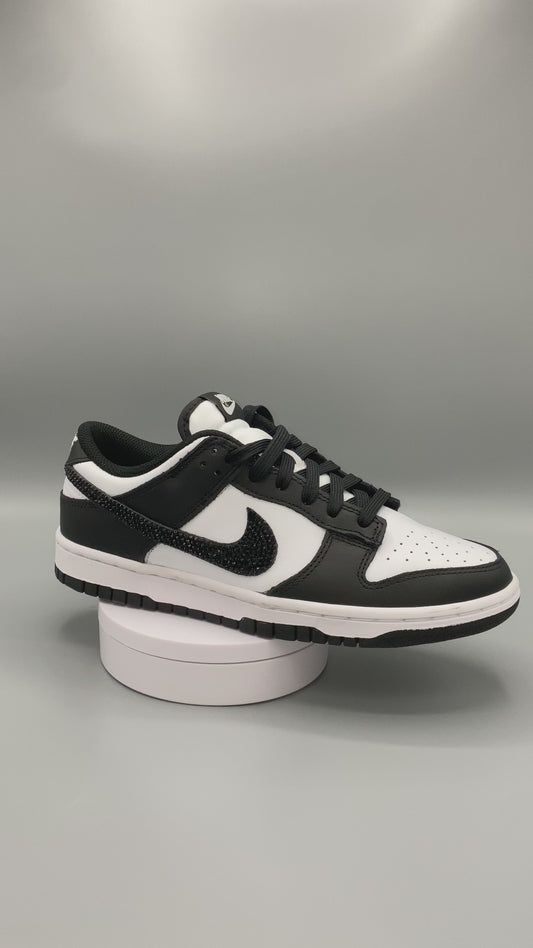 Dunk nere con logo brillantinato